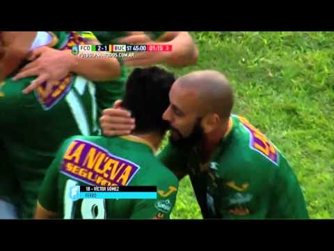 Gol de Gómez. Ferro 2 - Boca Unidos 1. Fecha 19. B Nacional 2015. FPT