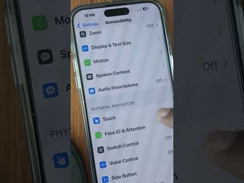 Change touch sensitivity on iPhone