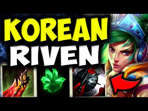 THIS KOREAN RIVEN BUILD WILL 100% INCREASE YOUR WIN-RATE! (Riven Grasp Runes) - League of Legends