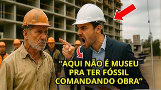 ENGENHEIRO zombou do MESTRE DE OBRAS por ser VELHO, mas NÃO SABIA que ele ERGUEU METADE DOS PRÉDIOS.