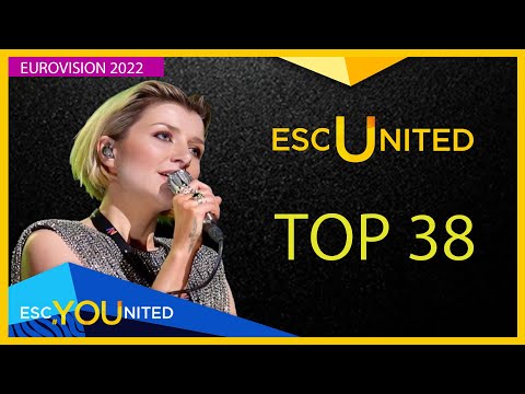EUROVISION 2022: Top 38 (ESC United Members Ranking)