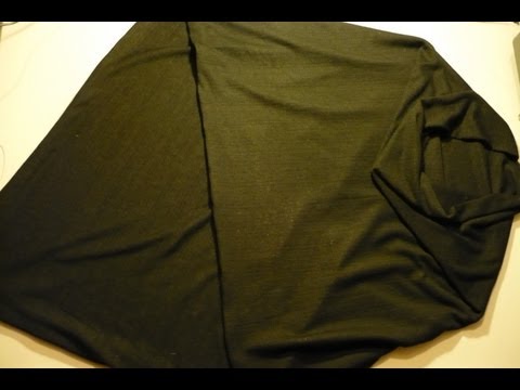 How to sew an easy poncho slideshow