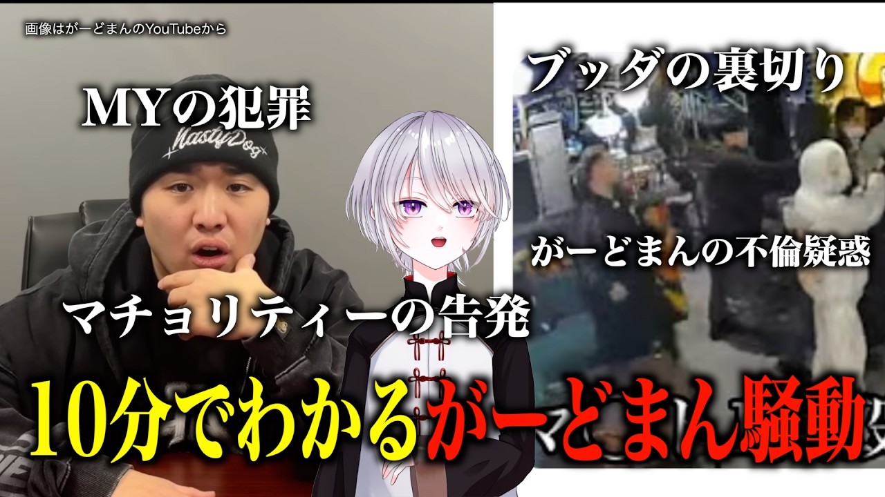 10分でわかるがーどまん騒動#がーどまん#マホト #コレコレ　#MY #山ちゃん #マチョリティー #ブッダ