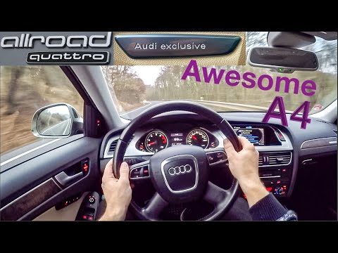 Audi A4 Allroad 2.0 TFSI Quattro (155 kW) 2011 POV Test Drive + Acceleration 0-200 km/h