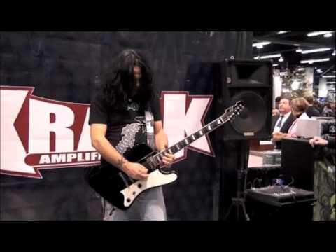 Jeff Duncan of Armored Saint/DC4 solo performance at the Krank booth,NAMM 2012