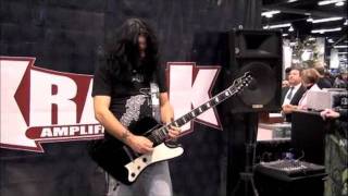 Jeff Duncan of Armored Saint/DC4 solo performance at the Krank booth,NAMM 2012