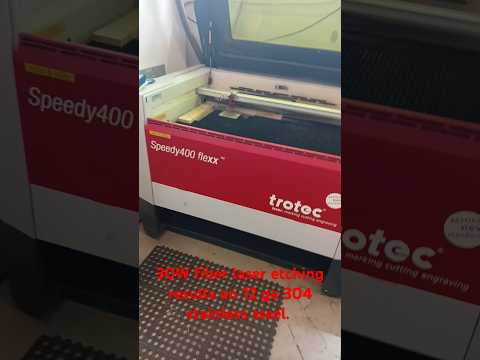 I've been using my Trotec Laser 400 flexx for a decade now, 30W fiber, 120W CO2. #laserprocessing