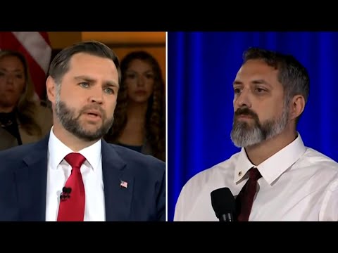 Watch: Man whose wife died in Iran strike confronts Vance on 