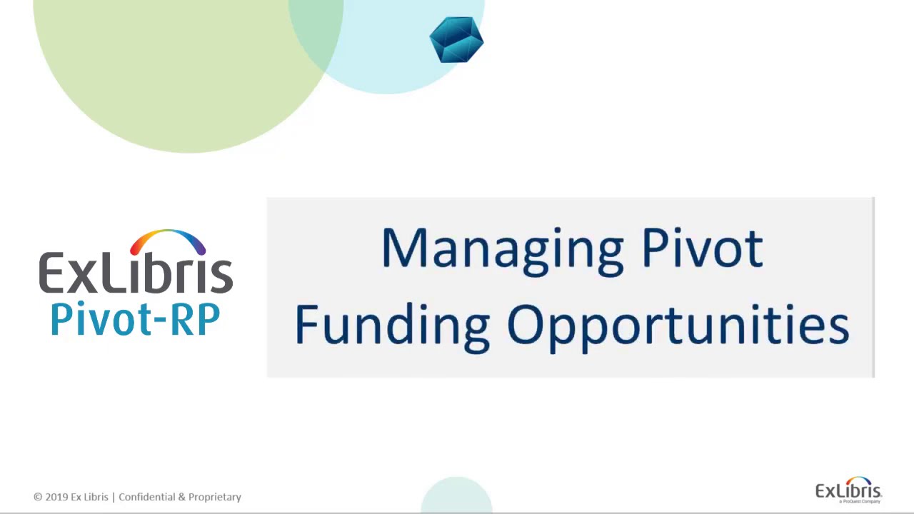 YouTube Video Thumb Managing Pivot Funding Opportunities