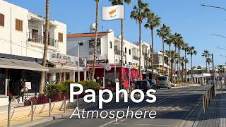 Paphos Yürüyüşü 4K / müziksiz ve filtresiz / Kıbrıs 🇨🇾