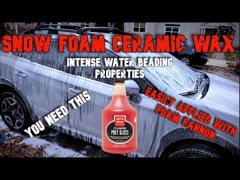Ceramic Wax Snow Foam - Easiest Way to Apply Wax, Griots Foaming Poly Gloss