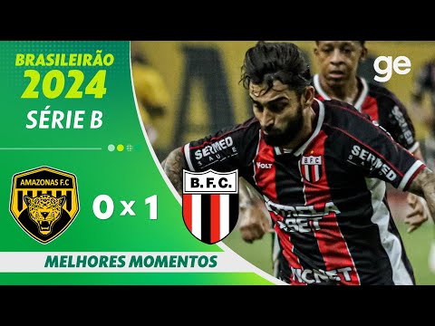 Gols e lances de Amazonas x Botafogo-SP
