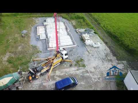 Concrete Pour | Insulated Foundation | Timber Frame Home Ireland 🏡