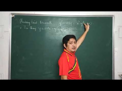 Phương trình Bernoulli và cách giải