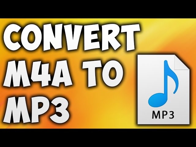 M4A to MP3 - online audio converter