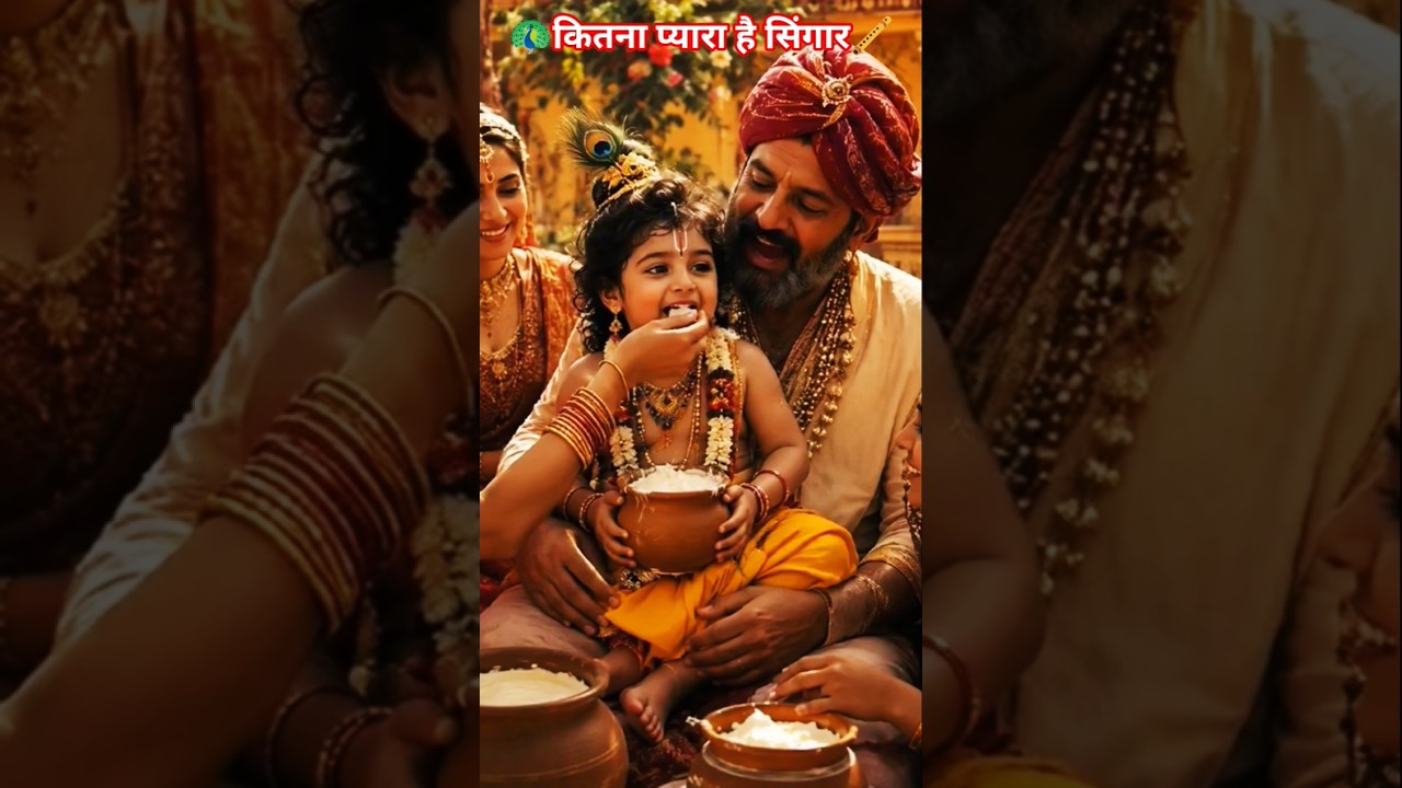 # Kitna Pyara Hai Singar 🦚🪈#sorts # Baalkrishna #trending #viral #hindugod