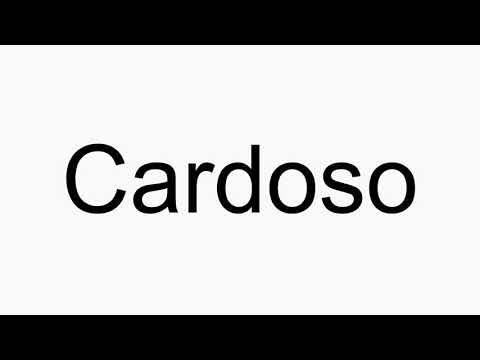 How to pronounce Cardoso