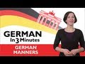 Learn German - German in Three Minutes - Thank You 