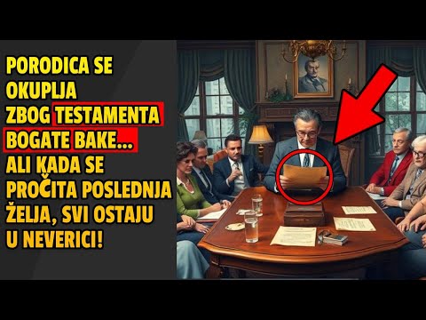 Porodica se okuplja zbog testamenta bogate bake… ali kada se pročita poslednja želja nastaje tisina!