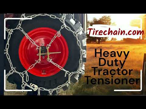 X type tractor tire chain tensioner installation video