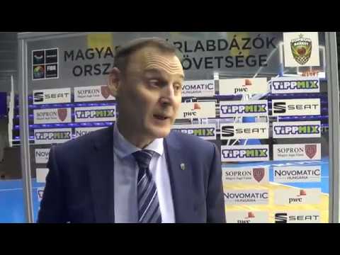 2017.11.22. Sopron Basket - Castors Braine, Coach's comments