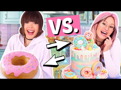XL Donutkuchen vs. Crazy Number Cake ⚡️ BFF Battle | ViktoriaSarina