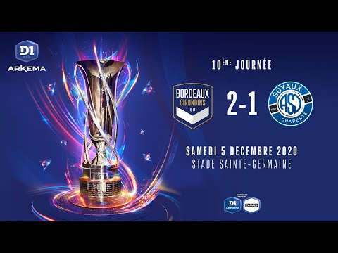 D1 Arkema, J10 : FCG Bordeaux - ASJ Soyaux (2-1)