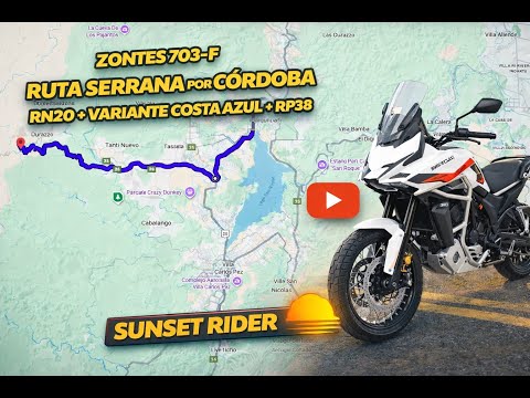 Tanti Ruta serrana por  RN20 + Variante Costa Azul + RP38