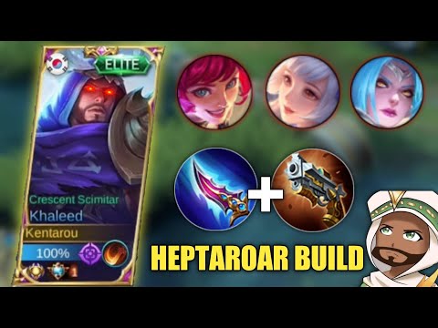 KHALEED HEPTAROAR BUILD?? ONE SHOT ENEMIES! 🤯💯  Top Global Khaleed Best Build and Emblem 2022