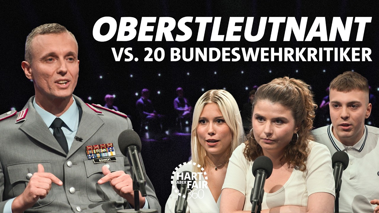 Wehrdienst, Bundeswehr, Ukraine: Oberstleutnant Marcel Bohnert gegen alle I Hart aber fair 360