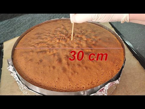 Вака печам совршена голема мека основа за торта! 100% Секогаш успева!