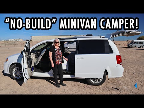 Fantastic "No-Build" Modular Minivan Camper Tour! (Dodge Grand Caravan)