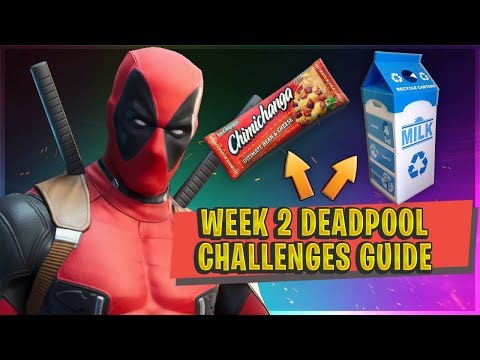 FORTNITE WEEK 2 DEADPOOL CHALLENGES - Guide And Locations