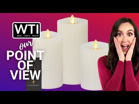 Luminara Realistic Pillar Candles - WTI product video review