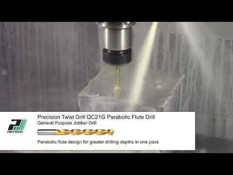 Precision Twist Drill QC21G Parabolic Jobber-length Drill Bit