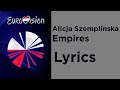 Alicja Szemplinska Empires Lyrics Pola Alicja Szemplinska Empires Lyrics Pola