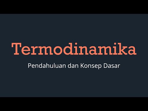 Thermodynamics Lecture 1 - Introduction and Basic Concepts