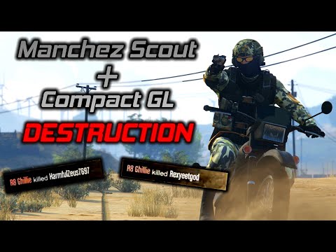DESTROYING Players With The Manchez Scout and Compact Grenade Launcher Combo in GTA Online!