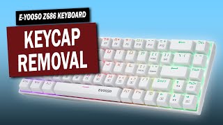 How to Remove Keycaps (ASMR) | E-YOOSO Z686 Mechanical Gaming Keyboard