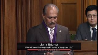 Jati Sidhu – Member’s Statement – November 16, 2016