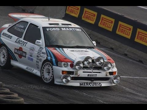 A spinning Ford Escort RS Cosworth at the 1st rally circuit Daniel Bonara 2017