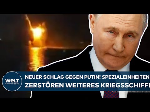 UKRAINE-KRIEG: Neuer Schlag gegen Putin! Spezialeinheiten zerstören weiteres Kriegsschiff vor Krim