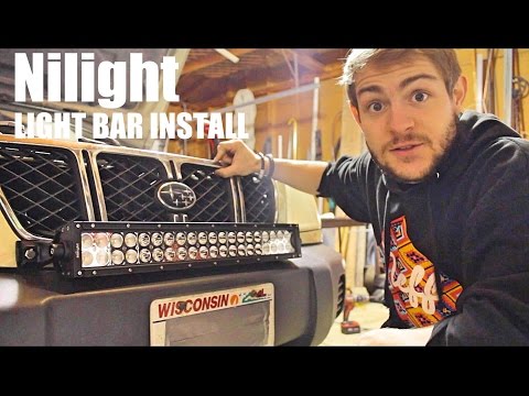 Nilight 22" 120W Light Bar Installation