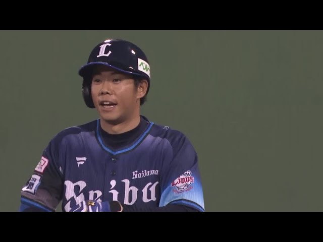 【7回表】センターへクリーンヒット!! ライオンズ・松原聖弥 移籍後初ヒットを放つ!! 2024年6月28日 東北楽天ゴールデンイーグルス 対 埼玉西武ライオンズ