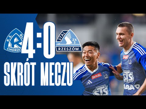 SKRÓT: Ruch Chorzów 4-0 Stal Rzeszów (20.08.2025)