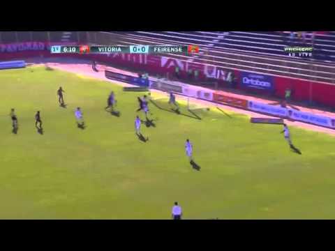 GOL DE ROBERT NELA - VITORIA X FEIRENSE - CAMPEONATO BAIANO - 2016