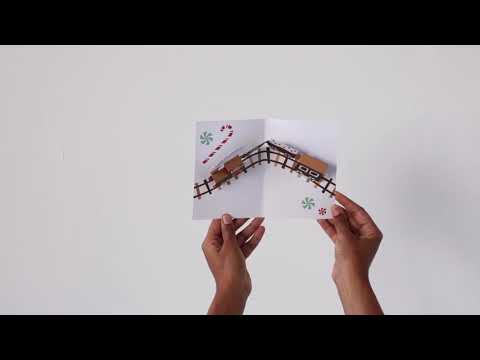 Gingerbread Train Holiday Cards - Set of 8