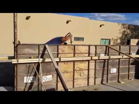 Rammed earth construction