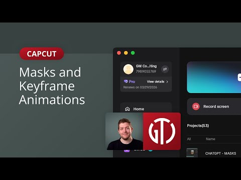 CapCut Masks & Keyframe Animations Made Easy | Beginner Tutorial