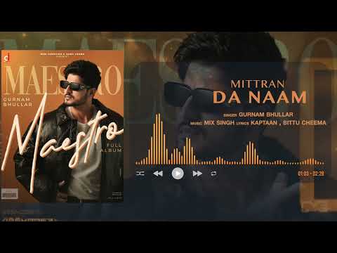 Mittran Da Naam - Gurnam Bhullar | Official Visualizer | Maestro | Punjabi Song 2025
